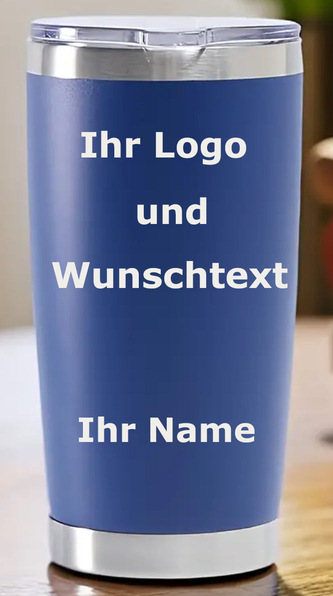 Thermobecher beidseitig graviert und personalisiert