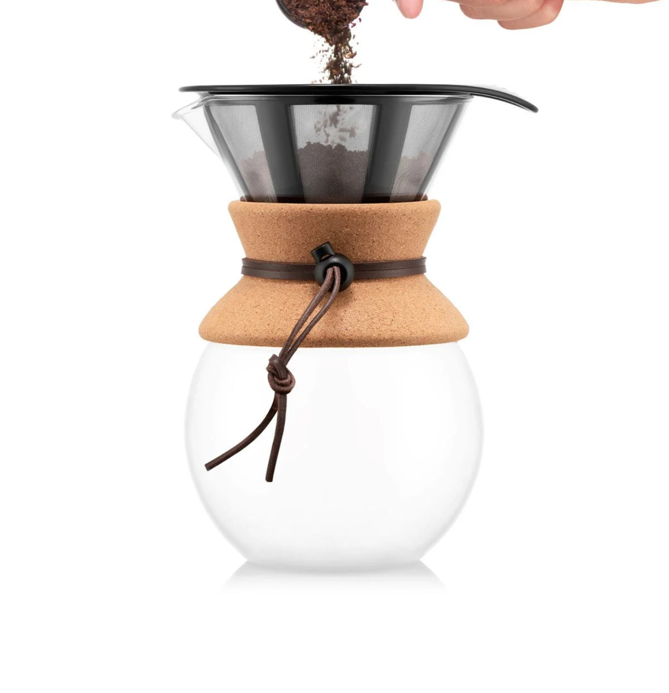 Kaffeebereiter mit Permanent Kaffeefilter, 8 Tassen, 1.0 l, Edelstahl