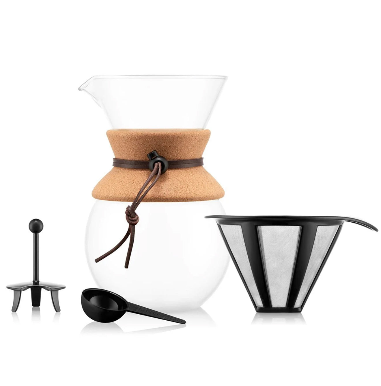 Kaffeebereiter mit Permanent Kaffeefilter, 8 Tassen, 1.0 l, Edelstahl