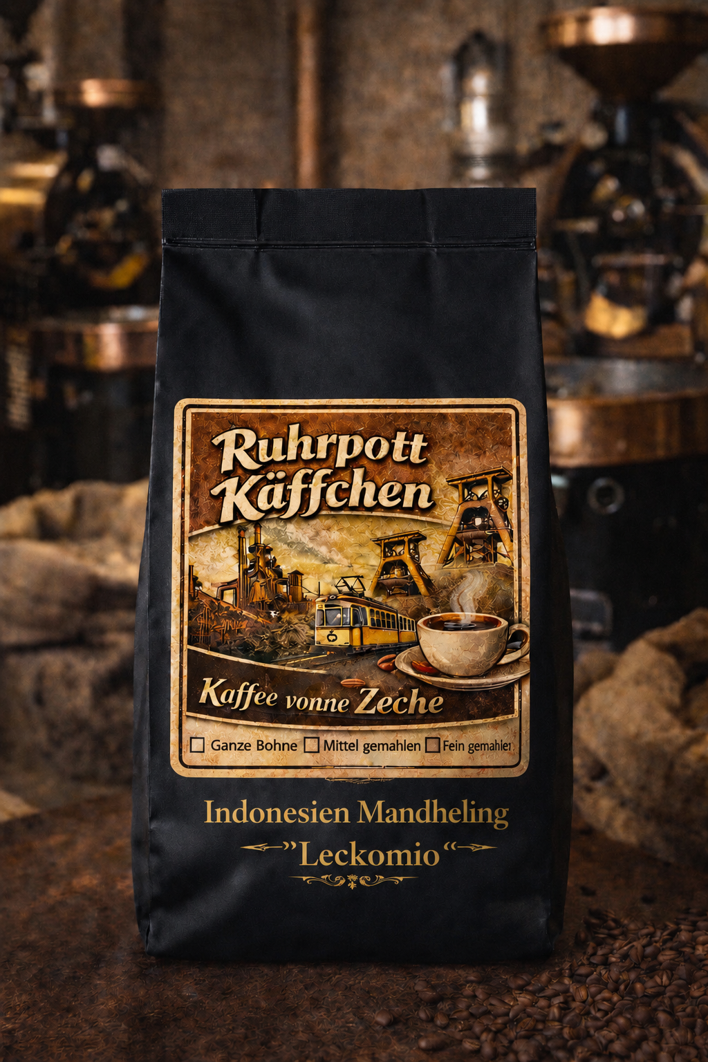 Leckomio NEU (Indonesien Sumatra Mandheling / Orange, Kakao, Pfeifentabak, Karamell, Spicy)