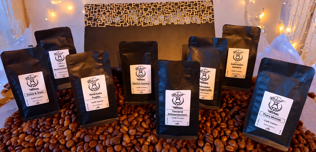 GRUBENGOLD Kaffee-Geschenkset 8x125g