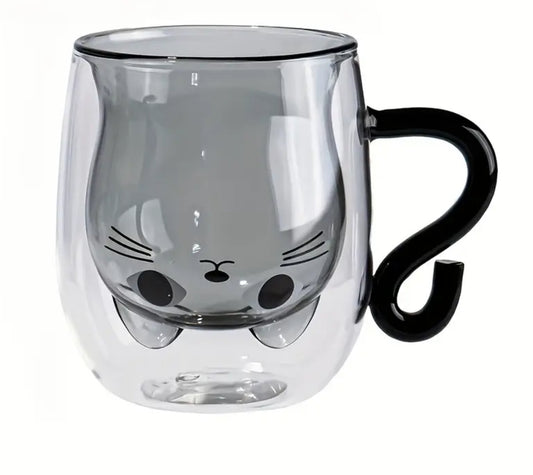 Doppelwandiger Kaffee Katzenbecher