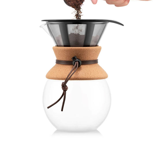Kaffeebereiter mit Permanent Kaffeefilter, 8 Tassen, 1.0 l, Edelstahl